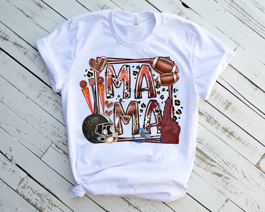 Mama Football Square Box - DTF Transfer