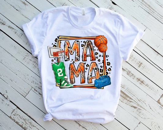 Mama Basketball Square Box - DTF Transfer