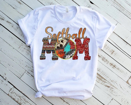 Western Softball Mom  - DTF Transfer