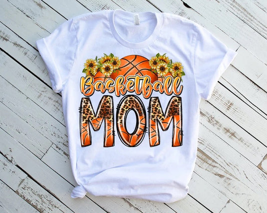 Basketball Mom Floral Leopard - DTF Transfer