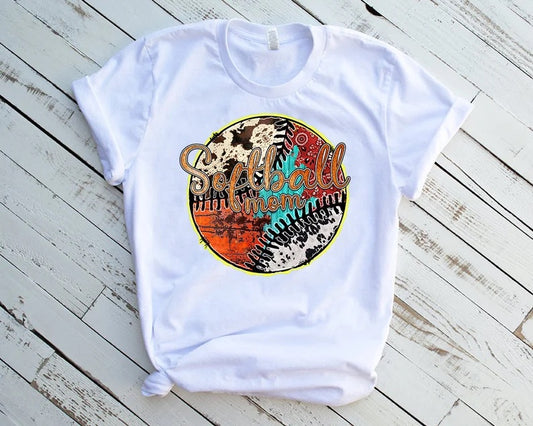 Softball Mom Western - DTF Transfer