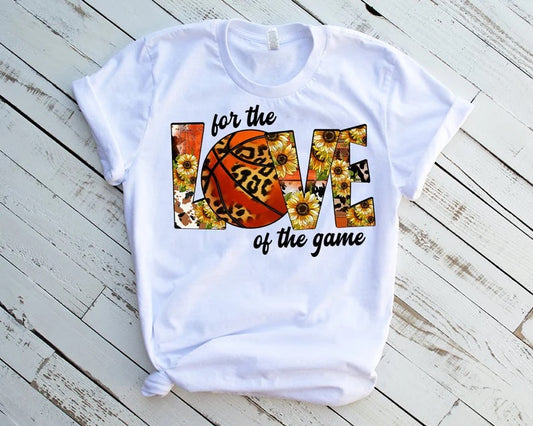 Western Sunflower For the Love of the game basketball - DTF Transfer