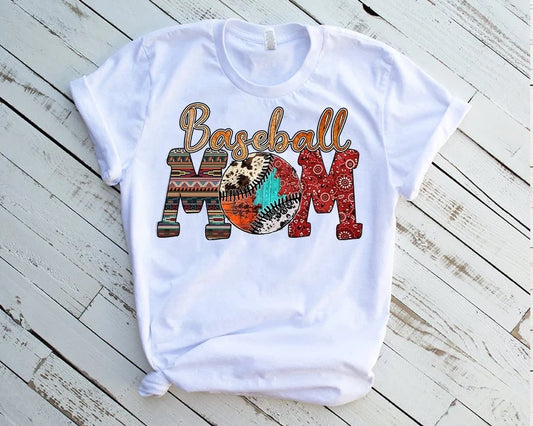 Western Baseball Mom - DTF Transfer