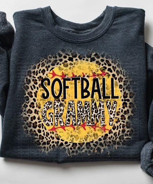 Leopard Softball Grammy - DTF Transfer