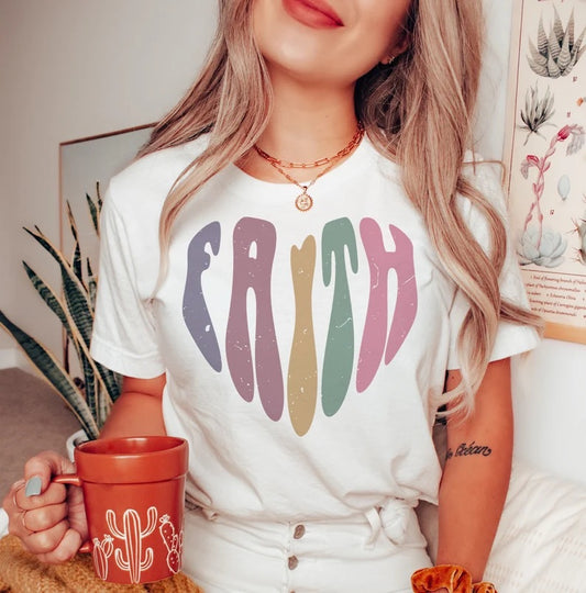 Faith Heart Pastel - DTF Transfer