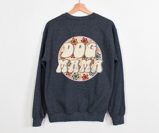 Dog Mama Floral Circle DTF Transfer
