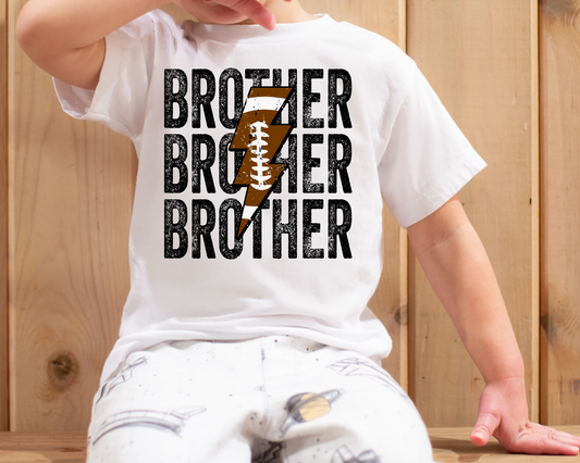 Brother Repeat Football Lightning Bolt