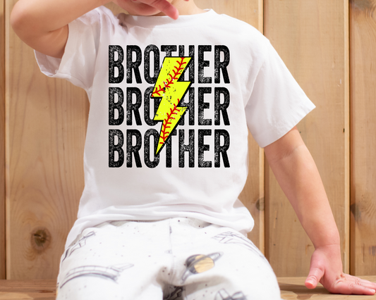 Brother Repeat Softball Lightning Bolt