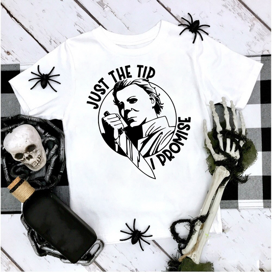 Black Just the Tip DTF Transfer