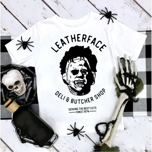 Black Leatherface DTF Transfer