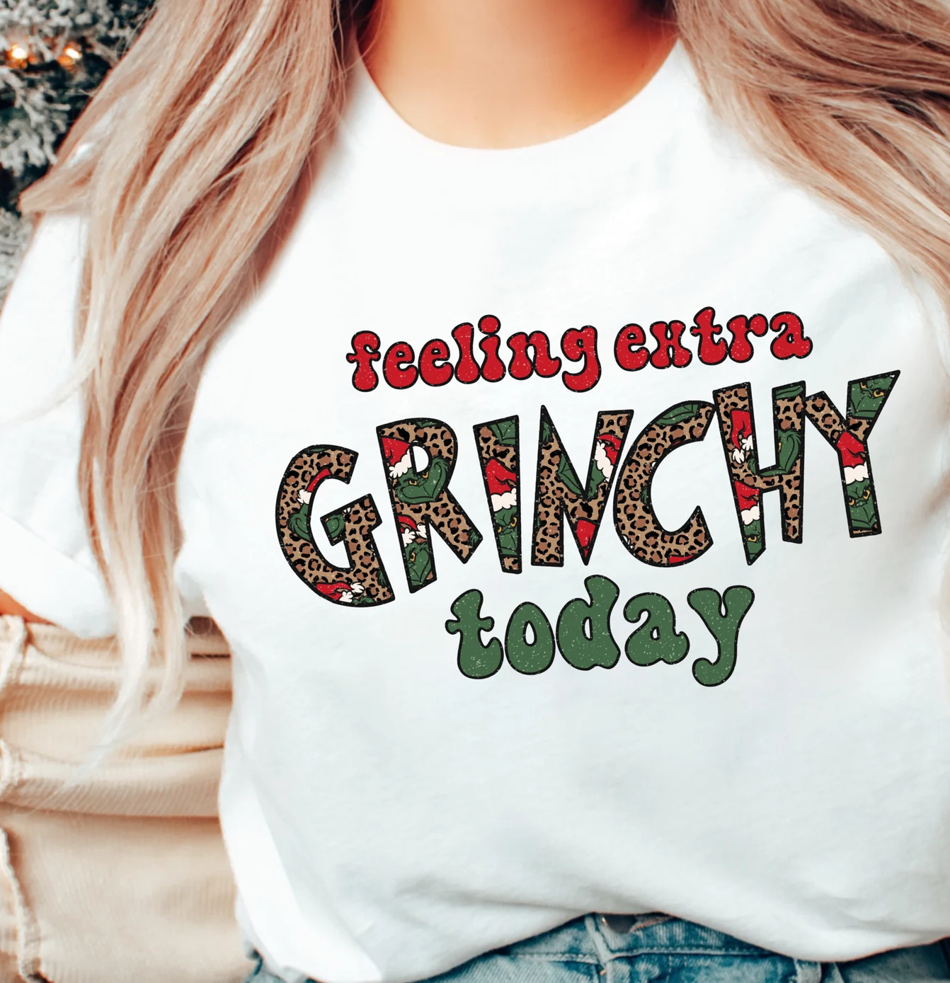 Feeling Extra Grinchy Today DTF Transfer