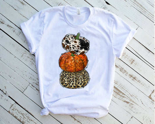 Stacked Pumpkins DTF Transfer