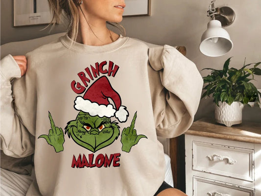 Grinch Malone DTF Transfer