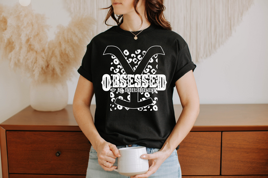 Yellowstone Obsessed White DTF Transfer