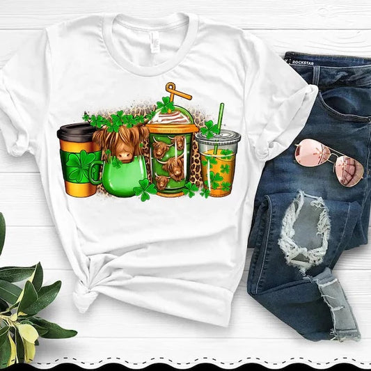 Shaggy Cow Coffee St. Patrick’s - DTF Transfer