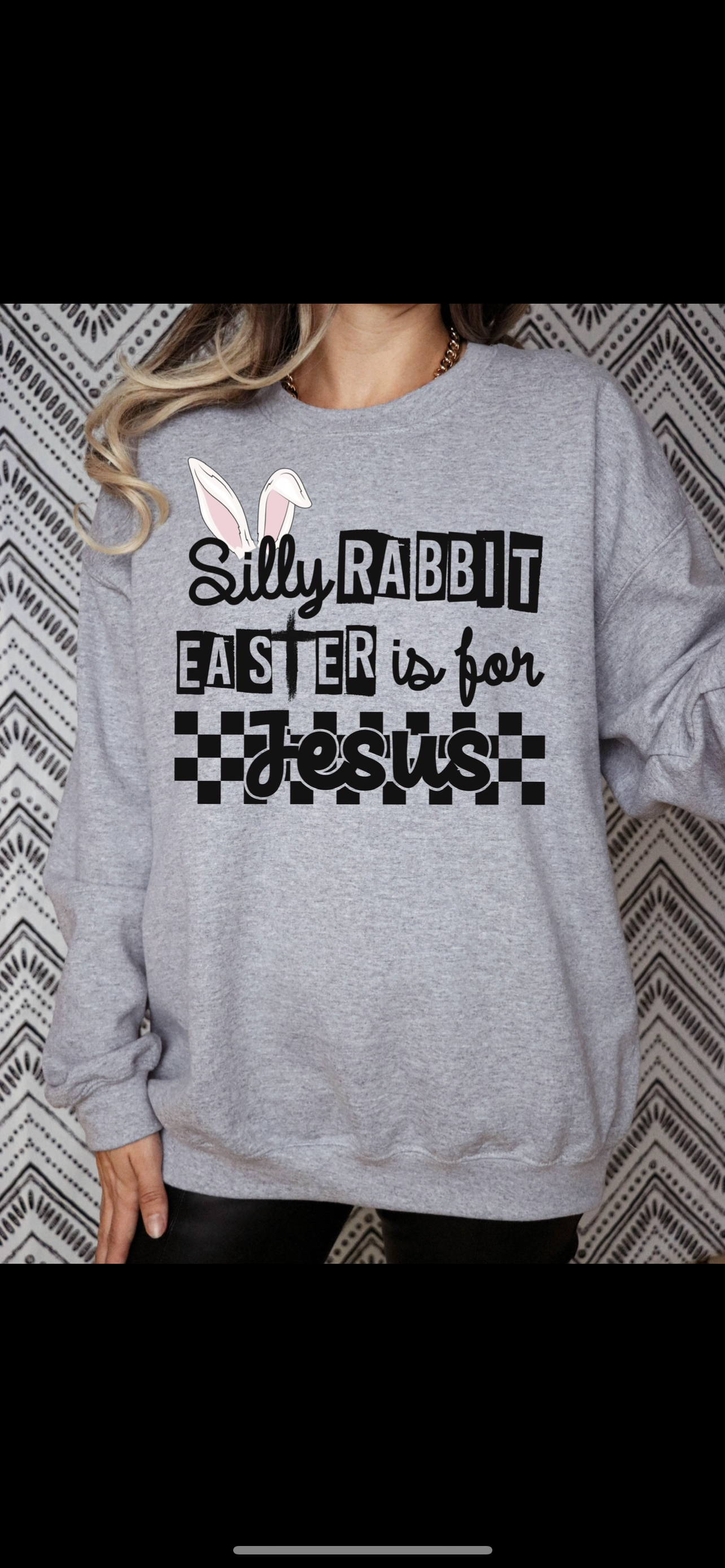 Silly Rabbit Easter is for Jesus - DTF Transfer