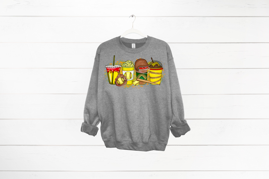 Softball Coffee DTF Transfer